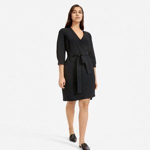 Everlane Japanese GoWeave Long-Sleeve Wrap Dress